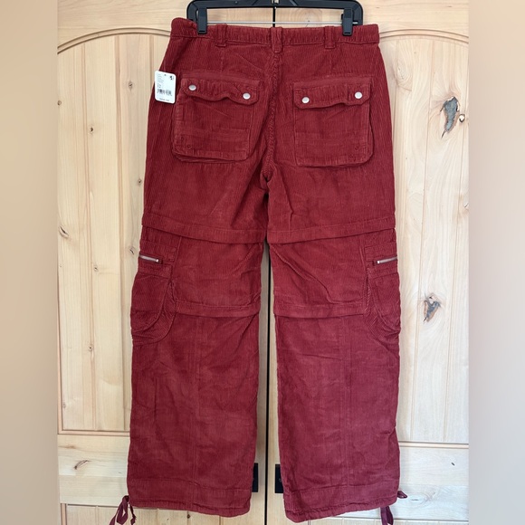 NWT Free People Last Time Stacked Cargo Corduroy Pants - Picture 4 of 16